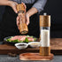 Molain 2.28 Inch Salt and Pepper Mill Tray, Acacia Wood Tray, Pepper Mill Holder & Rest, Inner Dia Fit Many Mills