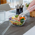 Plastic Serving Utensils, 9" Clear Disposable Utensils 18 Pack, Includes Serving Tongs, Spoons, and Forks