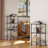 4-Shelf 11.8" 17.7" 40.8" M MZG Adjustable Heavy Duty Steel Wire Rack, Adjustable Storage Shelving Unit with Wheel