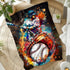 80x60 Inches Cozy Baseball Blanket for Adults Sports Team Lovers, Lightweight Warm Flannel Baseball Boys Throw Blankets