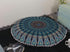 Popular Handicrafts Kp834 Large Hippie Mandala Floor Pillow Cover, 32" Blue Turquoise Round Bohemian Yoga Decor