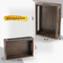 Set of 2 Wooden Countertop Baskets for Kitchen, Bathroom, Pantry | Rustic Nesting Boxes, Wall Mount Upgrade