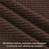 Hokway Stretch Couch Cushion Covers, Sofa Seat Cushion Slipcover Protector, Chocolate, Small