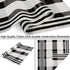 CAINANEL Buffalo Plaid Outdoor Rug, Black and White Hand-Woven Checkered 27.5 x 43 Inches Welcome Mat