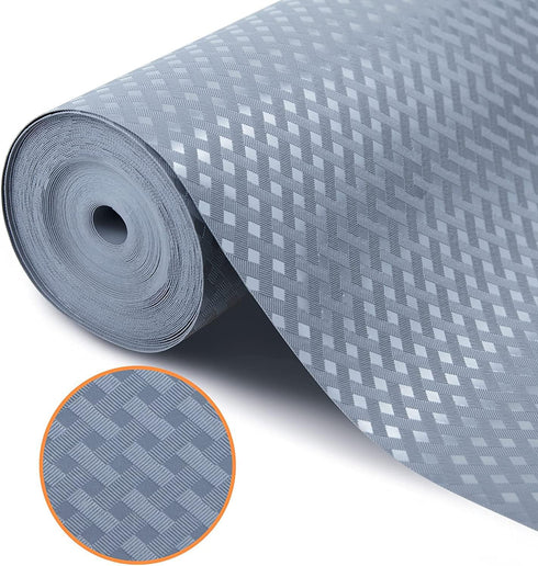 Shelf Liners for Kitchen Cabinets, Waterproof & Oil-Proof Non-Slip Drawer Mats, 17.3 x 236.2 Inches