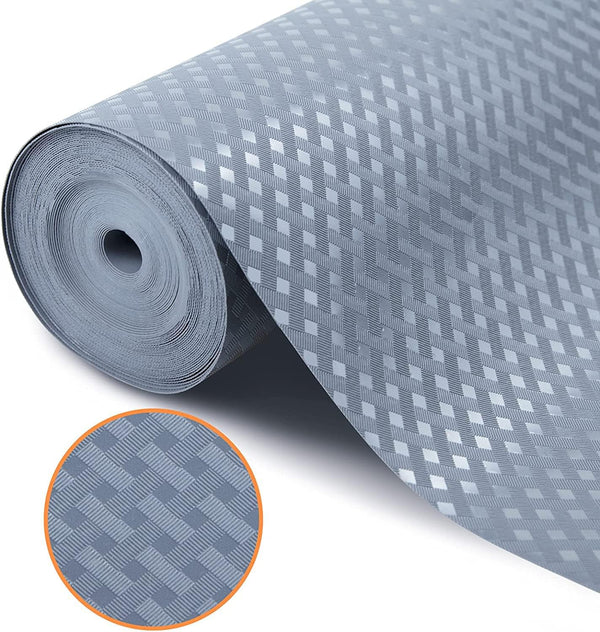 Shelf Liners for Kitchen Cabinets, Waterproof & Oil-Proof Non-Slip Drawer Mats, 17.3 x 393.7 Inches