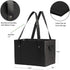 Set (Set 3) Earthwise Deluxe Collapsible Reusable Shopping Box Grocery Bag with Reinforced Bottom Storage Boxes Bins