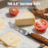 TUO Cheese Knife, Tomato Knife 5.5" - Serrated Blade, High Carbon German Steel, Multi-Use Non Stick Design, Pakkawood