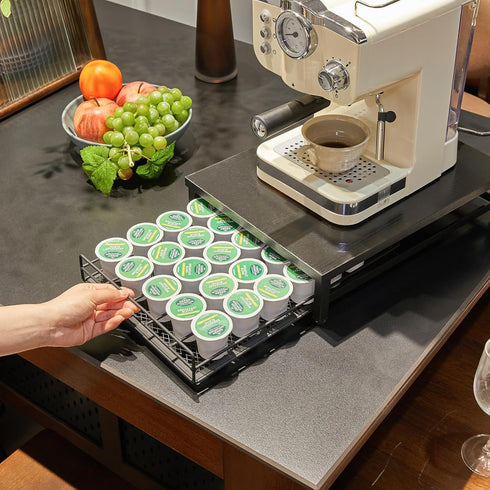 IBUYKE Coffee Pod Drawer Holder for K Cup, 35 Capacity Storage Organizer for Home Kitchen