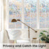 DOWELL Window Privacy Film, Rainbow Decorative Stained Glass Clings, 23.6 x 78.7 inches