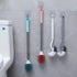 2Pcs Curved Toilet Bowl Brush Without Holder, Durable Bathroom Cleaning Brushes for Deep Cleaning (Gray+White)