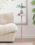 TUTOTAK Tall Round Side Table, Small End Table, Drink Table, Pedestal Side