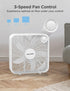 PELONIS 3-Speed Box Fan, Full-Force Circulation, Air Conditioner, White