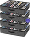 Onlyeasy Under Bed Shoe Storage Organizer, 4 Pack Fit 12x4 Pairs, Underbed Solution with Sturdy Sidewall