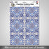 Cut N' Funnel Shades of Blue Designer Flexible Plastic Cutting Board Mat, 15" x 11.5", Easy to Clean, Made in the USA