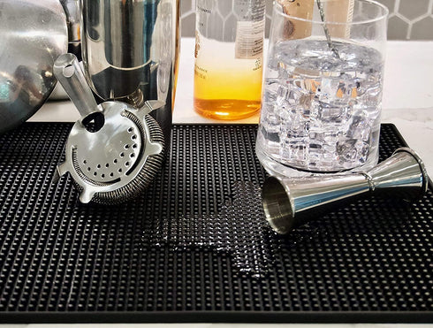 Highball & Chaser Bar Mat 18 x 12 - Thick, Durable, Non-Slip Service Mat for Coffee, Bars, Restaurants