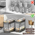 DABIGE 3 Packs Need:12'' Highx11'' Deepx5'' 10 2 Pull Out Spice Rack Organizer for Cabinet, Slide Out Spice Racks