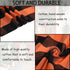 24'' 51'' Orange and Black Plaid Rug, x Fall Outdoor Front Door Decor Mat, Cotton Washable Hand-Woven Rug for Layered
