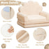 2-in-1 Kids Couch, Toddler Couch Fold Out, Comfy Toddler Chair, Convertible Kids Sofa to Lounger with Pocket