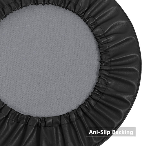 Shinnwa Bar Stool Cushion, Round Foam Padded Seat Covers, Waterproof Leather, Non-Slip Bottom, 13 Inch Black