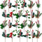 WILLBOND Artificial Christmas Tree Picks, 24 Pcs Red Berry Pine Picks for Crafts, Party Decor, Classic Style