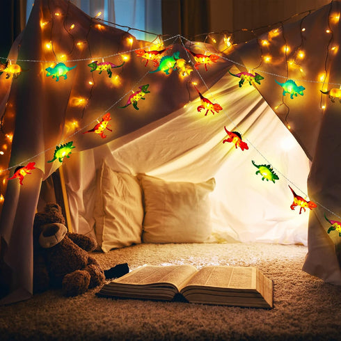 30 16.4 Riakrum LED FT Dinosaur String Lights for Boys Room Battery Operated Dinosaur Lights String Dino Light for Boys