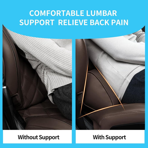 1 Pack Lumbar Support Pillow for Car Seat and Office Chair, Gaming Chair, Ergonomic Memory Foam Back Cushion Lower Back