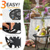 Fashion&cool Outdoor Side Tables, Weather Resistant Metal Patio Side Table, Small Round Outdoor End Table Side Table
