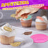 Pink Silicone Feather Candy Molds for Clay Crafting, Fondant, Chocolate & Cake Decorating