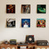 12 inch Album etc.6 Pack Laurensory Vinyl Record Shelf Wall Mount, Clear Acrylic Record Holder Display, Floating
