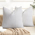YCOLL Farmhouse Pillow Covers 22x22, Modern Accent Square Throw Pillow Covers Set