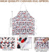 2 15 7 Cutecrop Pcs Egg Collecting Apron with Pocket Gathering Basket with Pouch for Chicken Duck Goose Eggs Easter