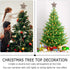Rustic Christmas Tree Topper, Rattan Natural Star Hollowed-Out Star Ornaments with Coil Base for Holiday Decor