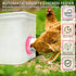 6 Pack 6 1 Chicken Feeder Port, Chicken Feeders No Waste with Lids Drill Bit, DIY Automatic Poultry Feeder Cups Kit