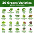 20 21,700+ Pack (20 HOME GROWN Variety Lettuce Seeds Bulk Heirloom Non-GMO High Germination, Romaine, Butterhead