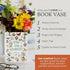 Steel Mill & Co Original Large Book-Shaped Decorative Vase, Ceramic Vases for Home Decor, Cute Bookshelf Decor, Unique