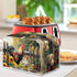Sunflower Rooster Toaster Oven Cover: Quilted Polyester Fabric Dust-proof Cover for Small Appliance Protection