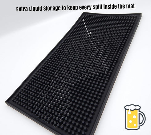 6x12 (1) Set Bar Mat for Cocktails and Coffee Bar Perfect Dish Drying Mat - Professional Bar Spill Mat Perfect Barware