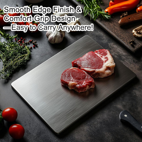 HayBaroda Titanium Cutting Board Pure Cutting Board for Kitchen Food-Grade Chopping Board for Meat, Vegetables