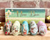 Generic Set 10 Vintage Tin Easter Eggs, of Fillable, Reusable Metal Egg Tins by Baerli