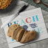 CounterArt Beach House 3mm Heat Tolerant Tempered Glass Cutting Board 10” x 8” - Manufactured in the USA