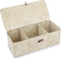 Hipiwe Seagrass Storage Basket Bin, Hand-Woven Wicker Basket with Lid for Organizing Bathroom Supplies