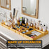 SpaceAid 14-Piece Bamboo Drawer Organizer Storage Boxes Set, Multi-Use Divider Bins for Kitchen, Bathroom, and Office