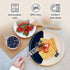Melamine Side Plates Set of 4, Chip and Break-Resistant, Durable Salad Plates for Indoor and Outdoor, Dishwasher Safe