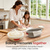 Set Levain Sourdough Bread Proofing Basket Banneton Bread Proofing Basket Oval & Round with Liners and Covers, Cotton