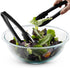 Plastic Tongs for Serving, Pack of 6, 9 Inch Heavy-Duty Reusable or Disposable Tongs for Catering and Events