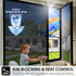 Beautysaid Window Privacy Film See Out Not in,Window Tint for Home One Way Reflective Mirror UV Sun Blocking Heat Control Static Clings Removable House Room Darkening Cover(Tool,17.5 x 78.7 in)