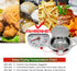 Japanese Tempura Small Deep Fryer Pot with Fahrenheit Thermometer, 304 Stainless Steel for Chips, Fries, Fish