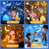 Dinosaur Night Light for Kids, 21 Lighting + 6 Films, 360° Rotate + Remote, 10 Sound Projector Night Light
