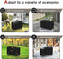 47-inch 47"L27"W32"H, Patio Table Cover for Outdoor Grill Cart, Waterproof Rolling Utility Service Cart Cover Stainless